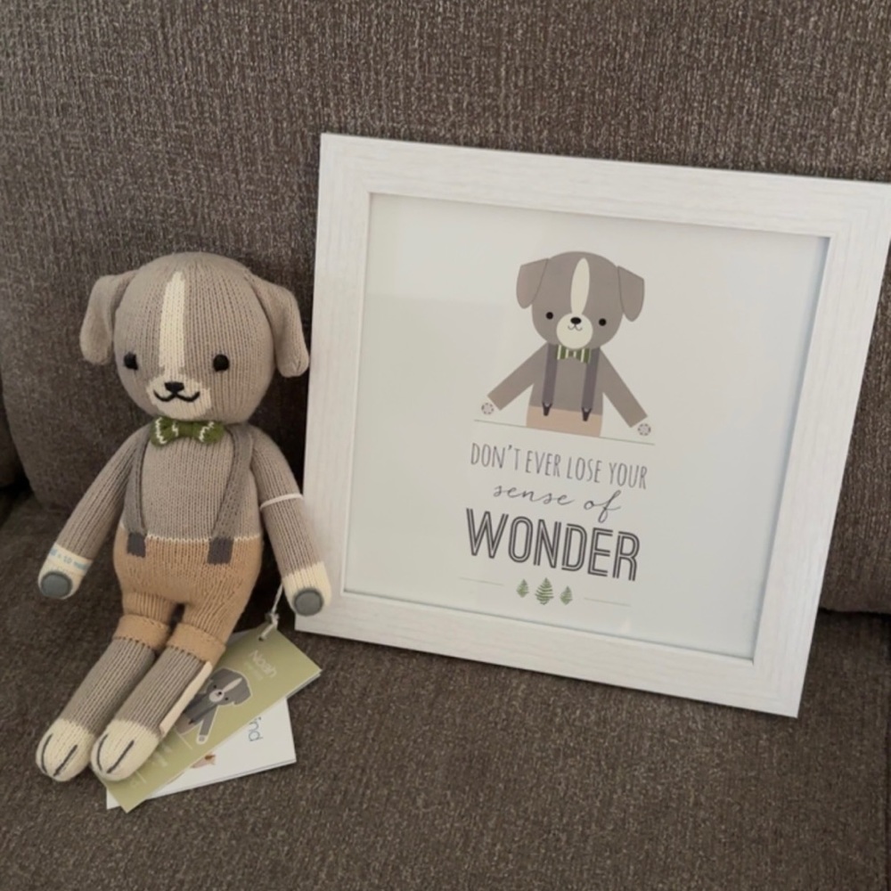 NWT Noah Cuddle + Kind dog and picture frame